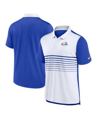 Nike Men's Royal/White Los Angeles Rams Fashion Performance Polo