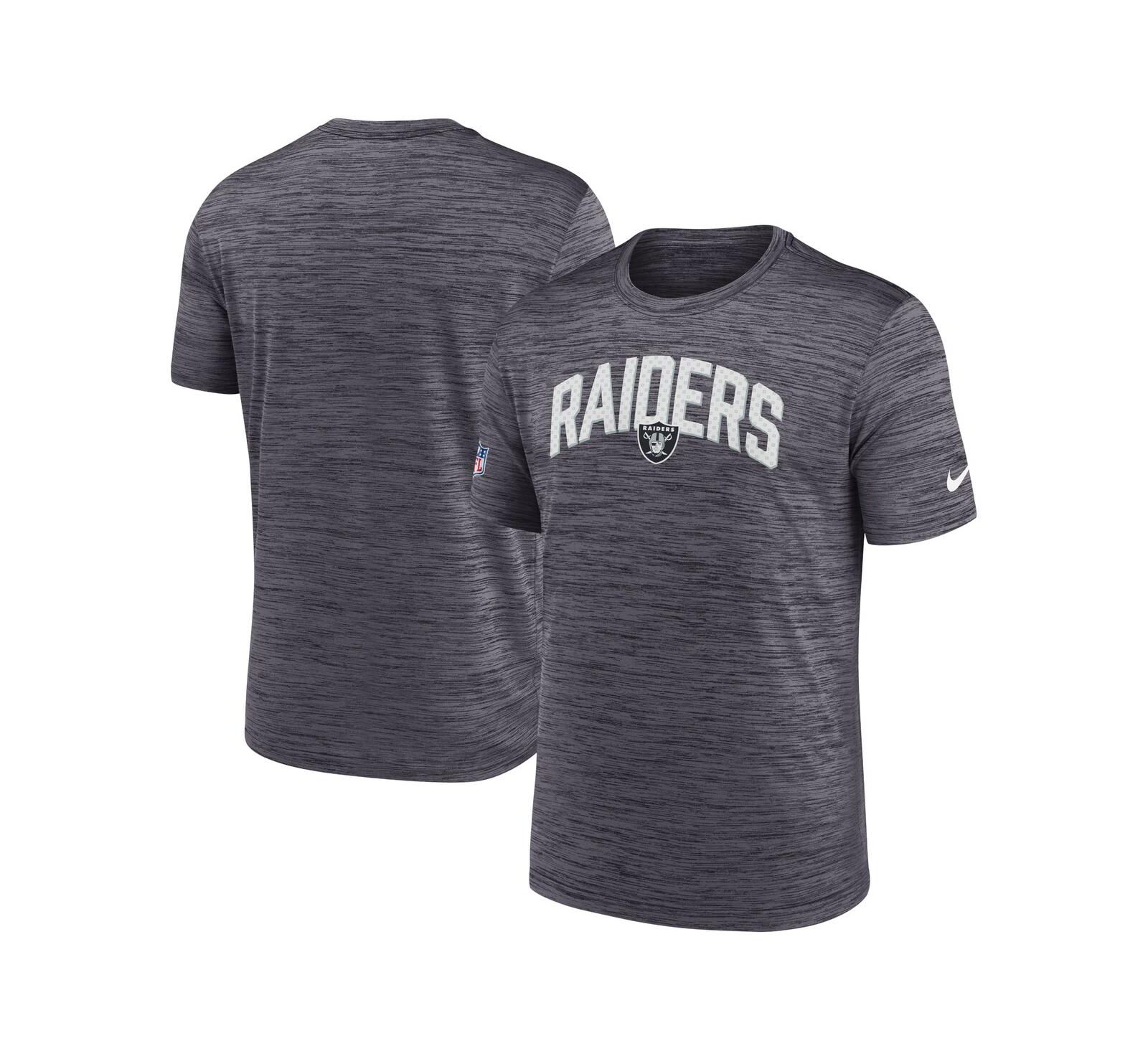 Nike Мужская спортивная футболка Las Vegas Raiders Sideline Velocity Athletic Stack Performance, черная