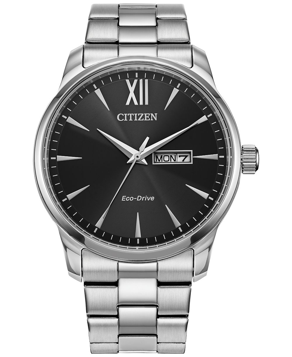 Мужские часы Citizen Eco Drive Classic Stainless Steel Bracelet 42mm