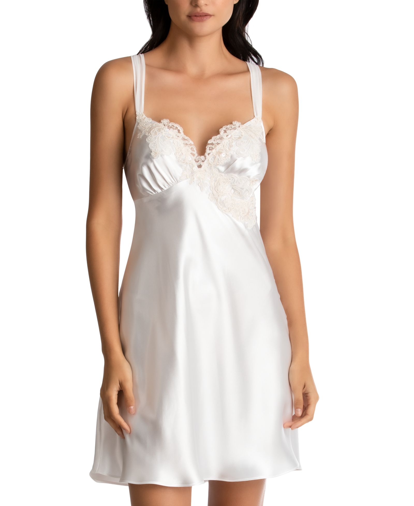 Ночная рубашка Linea Donatella Sonya Embellished Bridal Satin Chemise