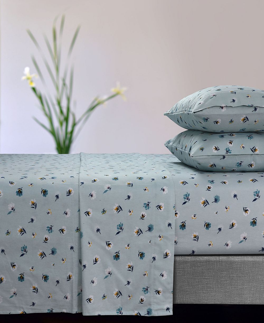 Комплект из 4 простыней Tribeca Living Floryn Flannel Extra Deep Pocket Queen