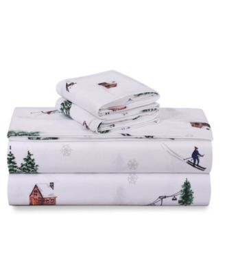 Azores Home Sofi Paisley Extra Deep Pocket Flannel 4-Pc. Sheet Set, California King