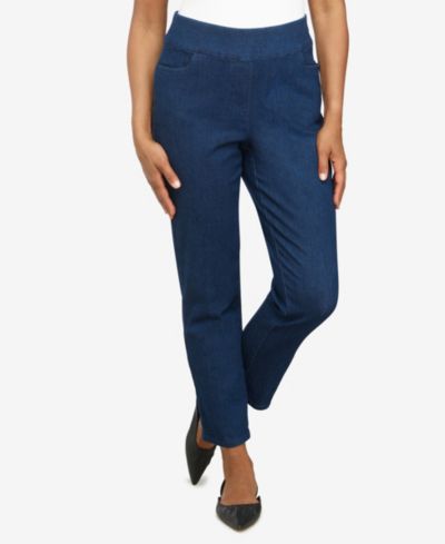 Женские джинсовые брюки Alfred Dunner Super Stretch Mid-Rise Average Length