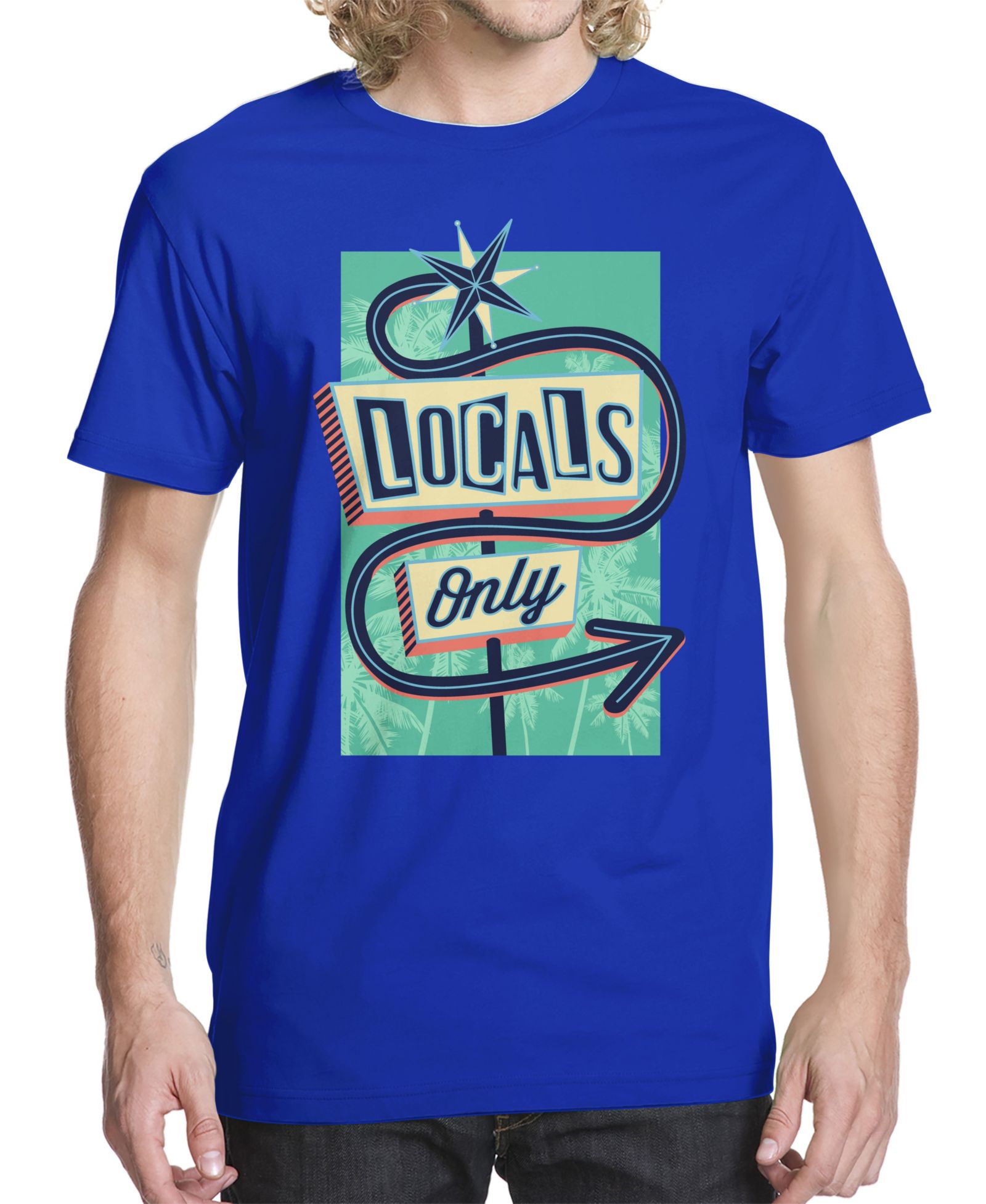 Мужская футболка с графическим принтом Locals Only от Beachwood