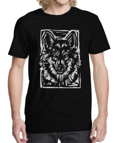 Beachwood Мужская футболка с графическим принтом Wolf Wood Cut