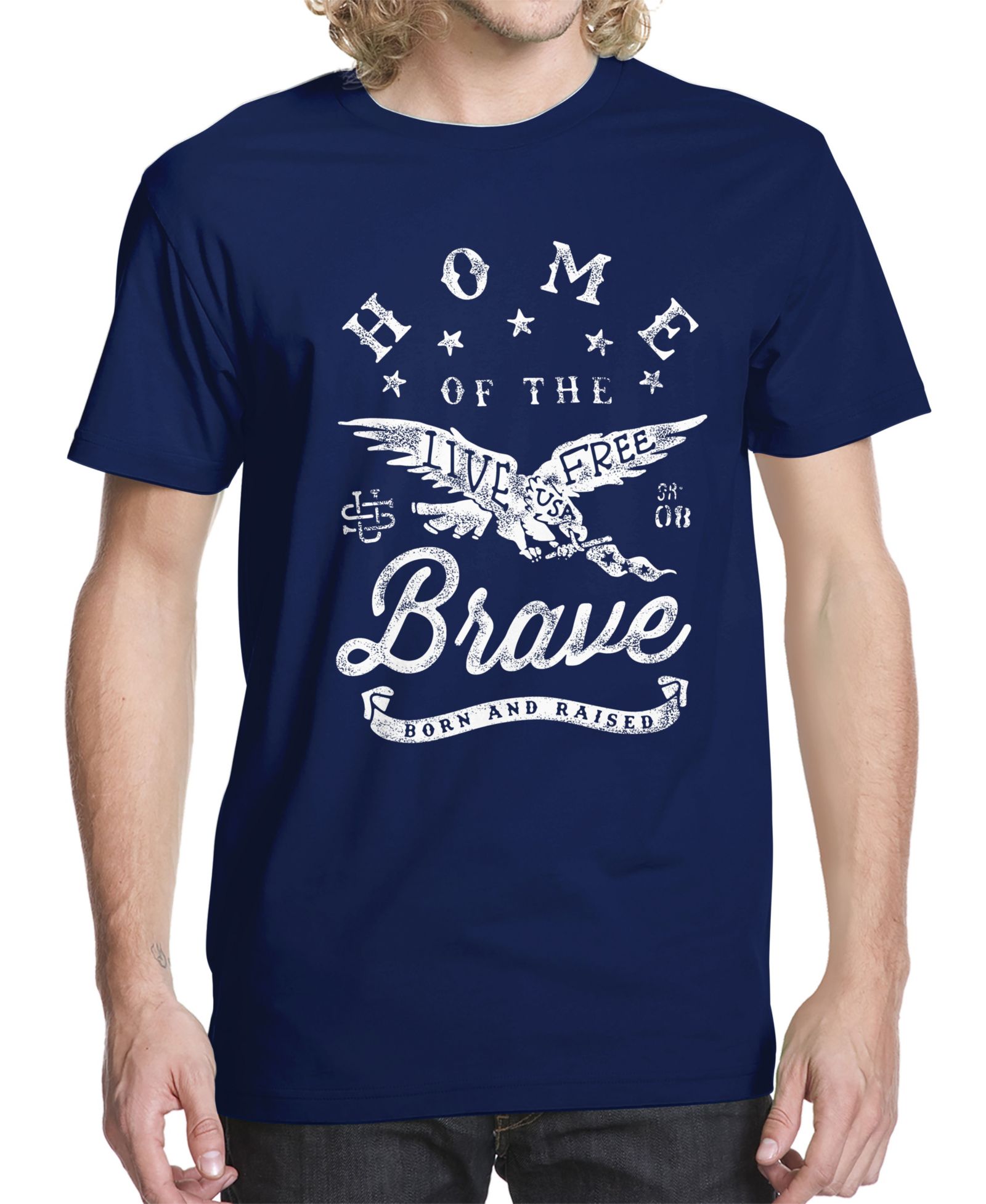 Мужская футболка Buzz Shirts Live Free USA Graphic