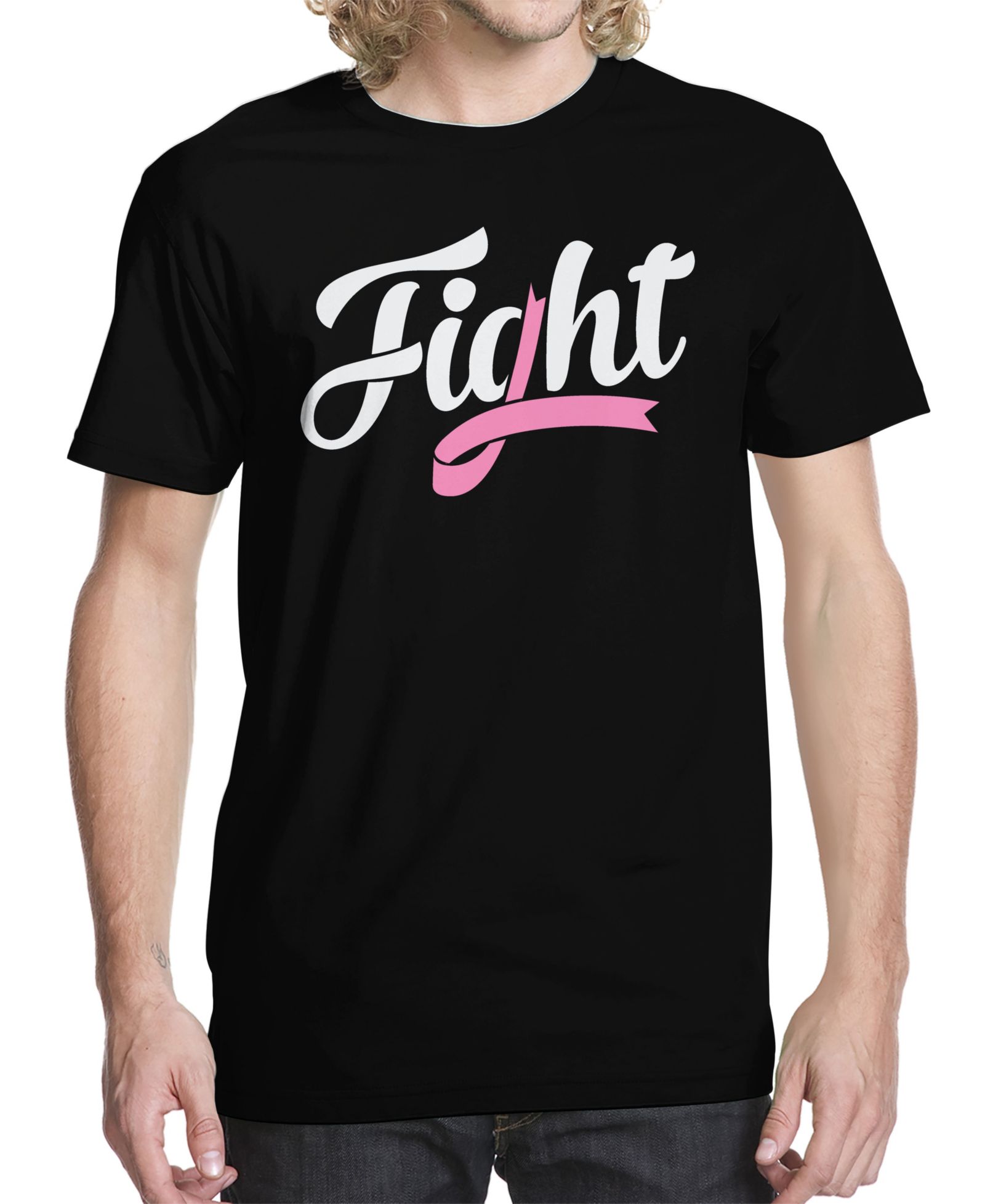 Мужская футболка Buzz Shirts с графическим принтом Ribbon Fight