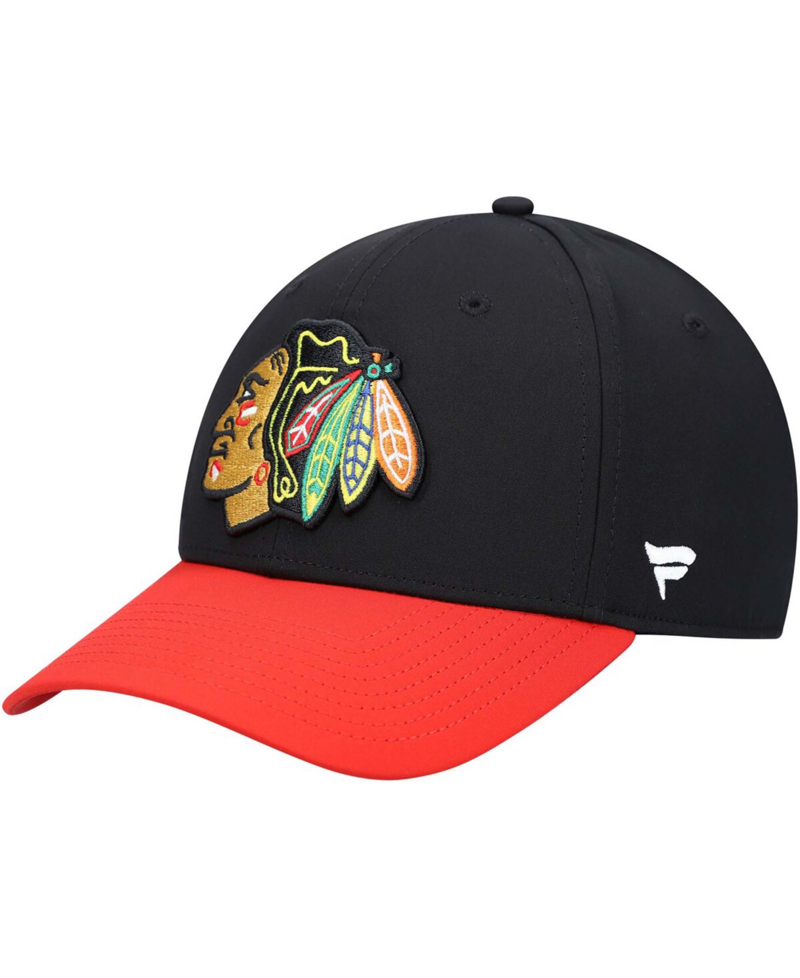 Мужской Black Chicago Blackhawks Core Primary Logo Flex Hat