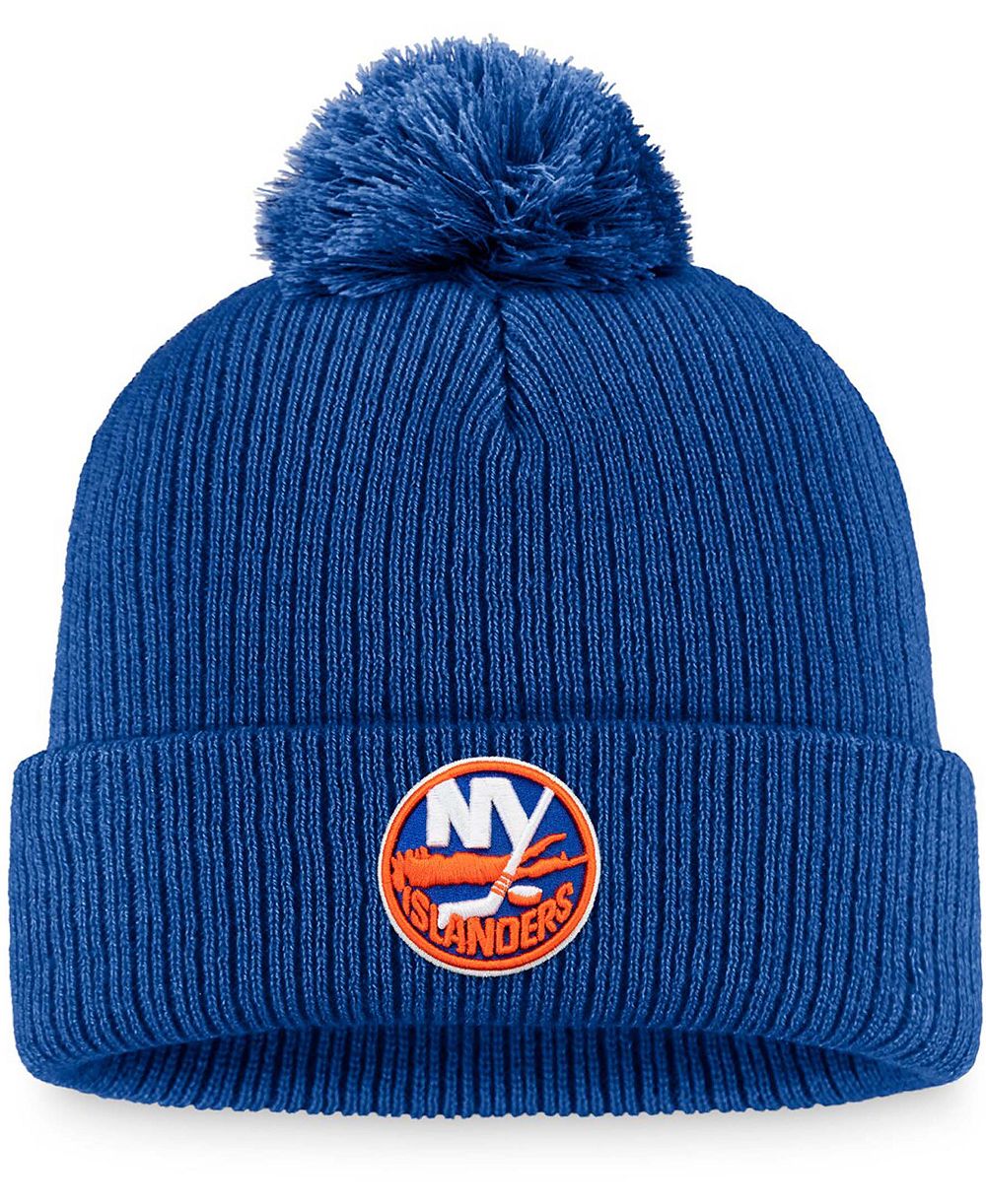Мужская вязаная шапка Fanatics New York Islanders Core Primary Logo