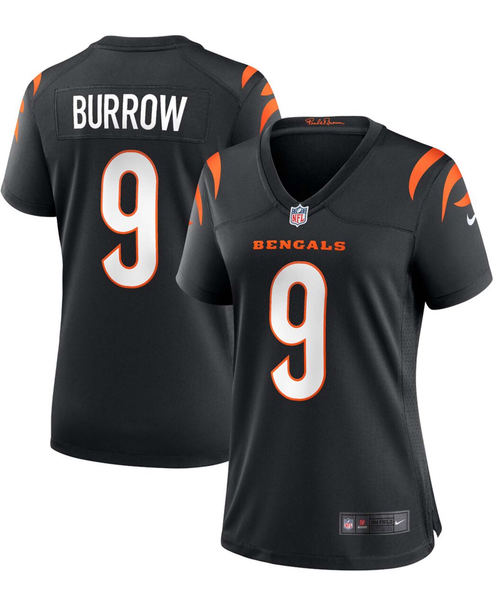 Джерси Nike Joe Burrow Black Cincinnati Bengals Мужская