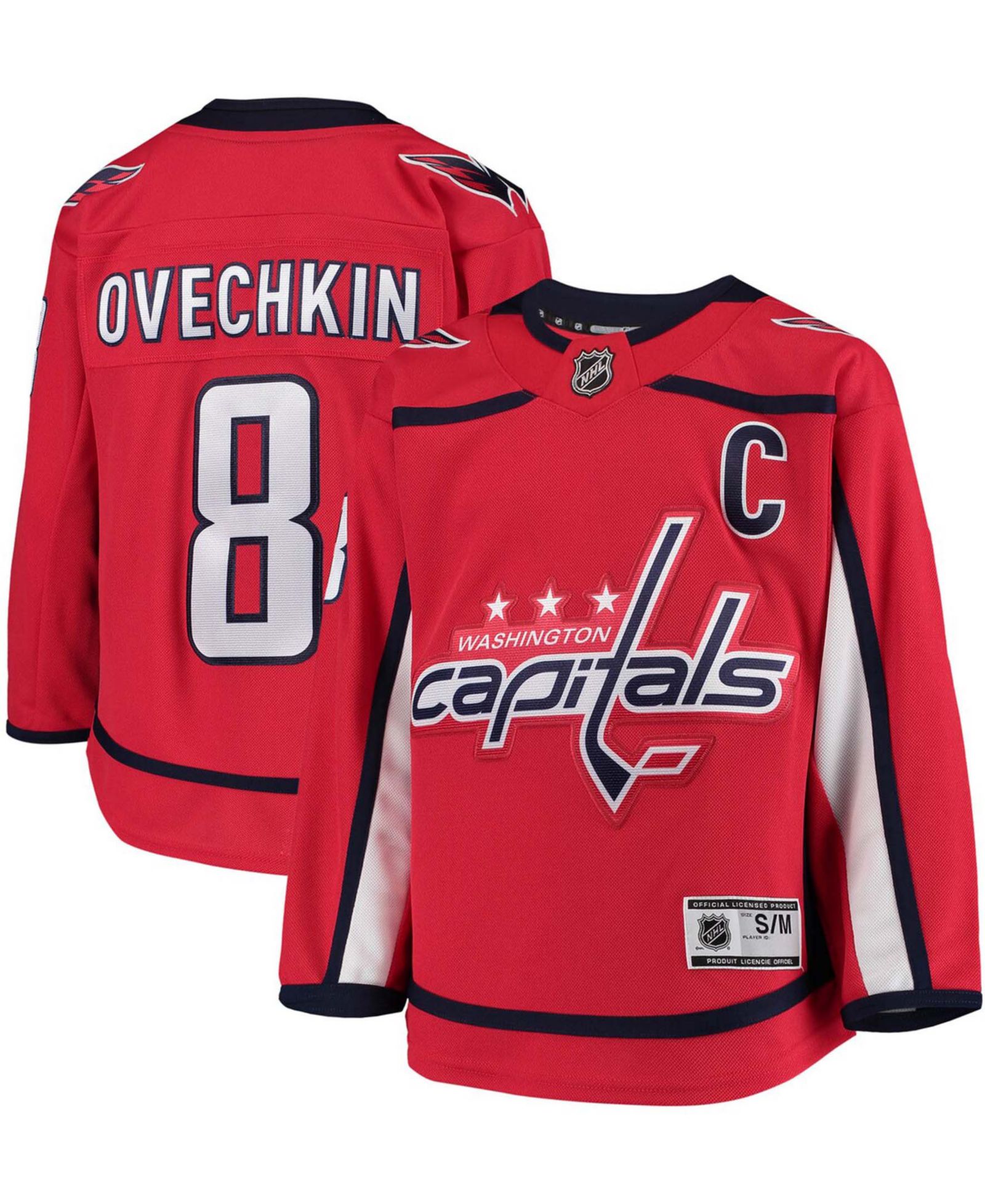 Детская спортивная джерси Alexander Ovechkin Red Washington Capitals Home Premier Player