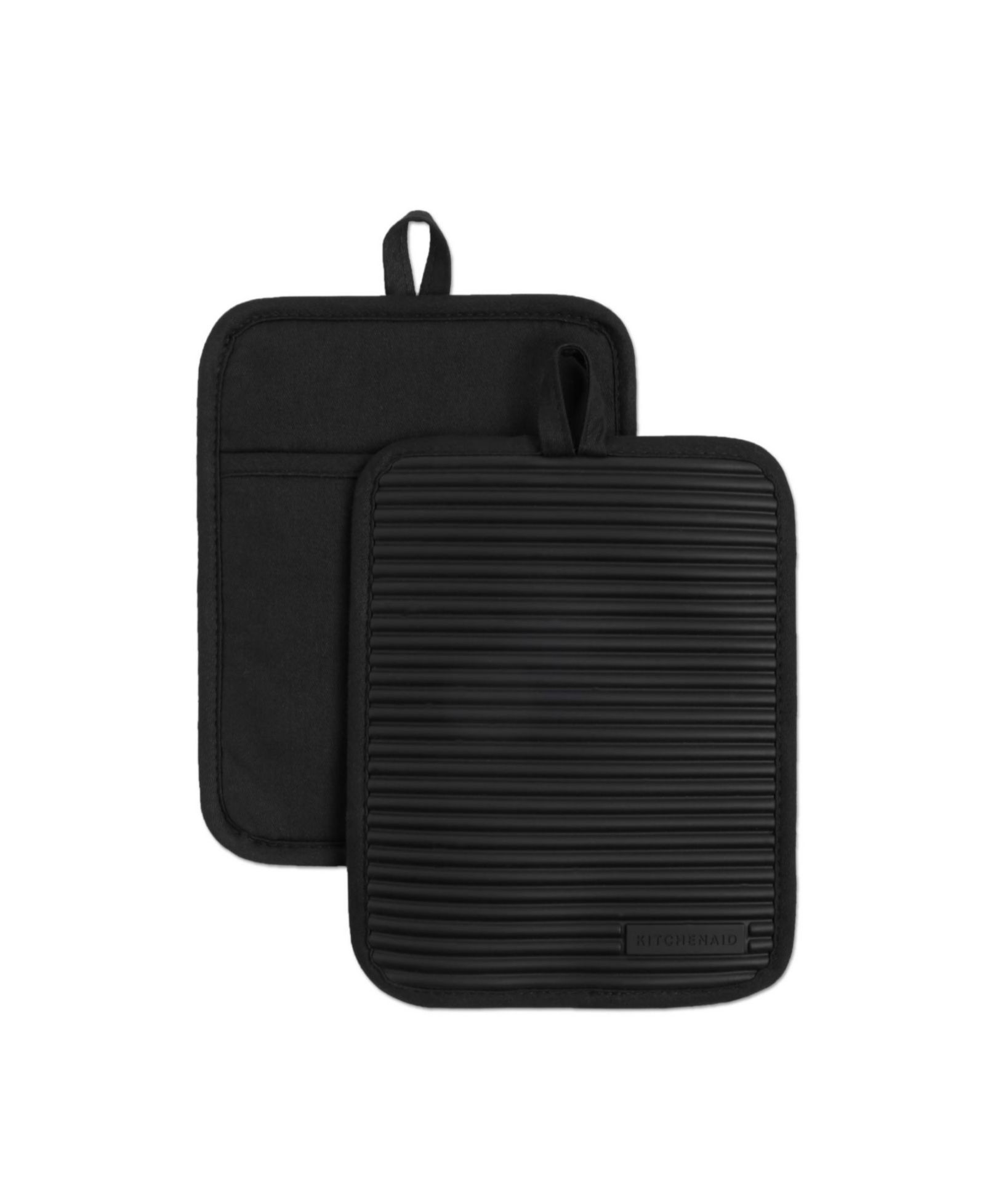 KitchenAid Ribbed Soft Silicone Pot Holder, Set of 2