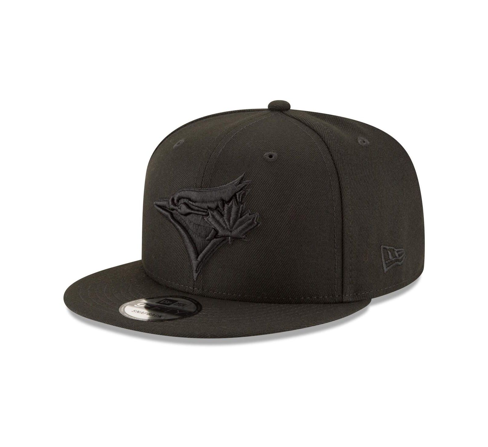 Мужская кепка New Era Black on Black 9FIFTY Team Snapback Adjustable Hat - Black