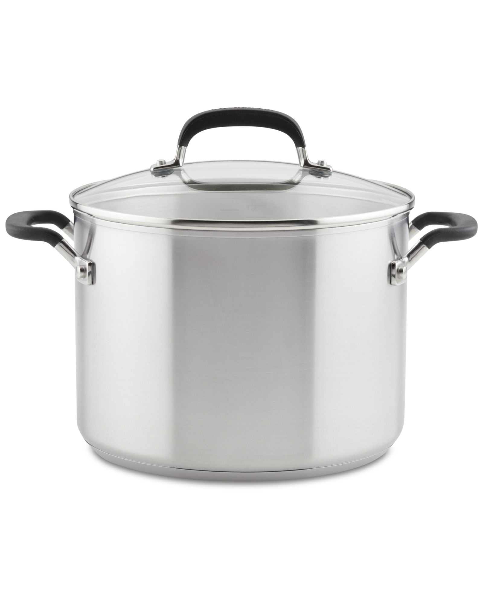 KitchenAid Stainless Steel 8 Quart Induction Stockpot с крышкой