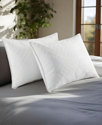 UNIKOME Quilted Goose Feather 2-Pack Pillows, King