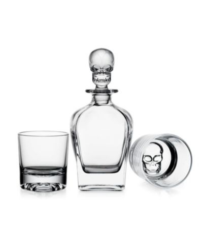 Godinger Skull 3-Piece Whiskey Set