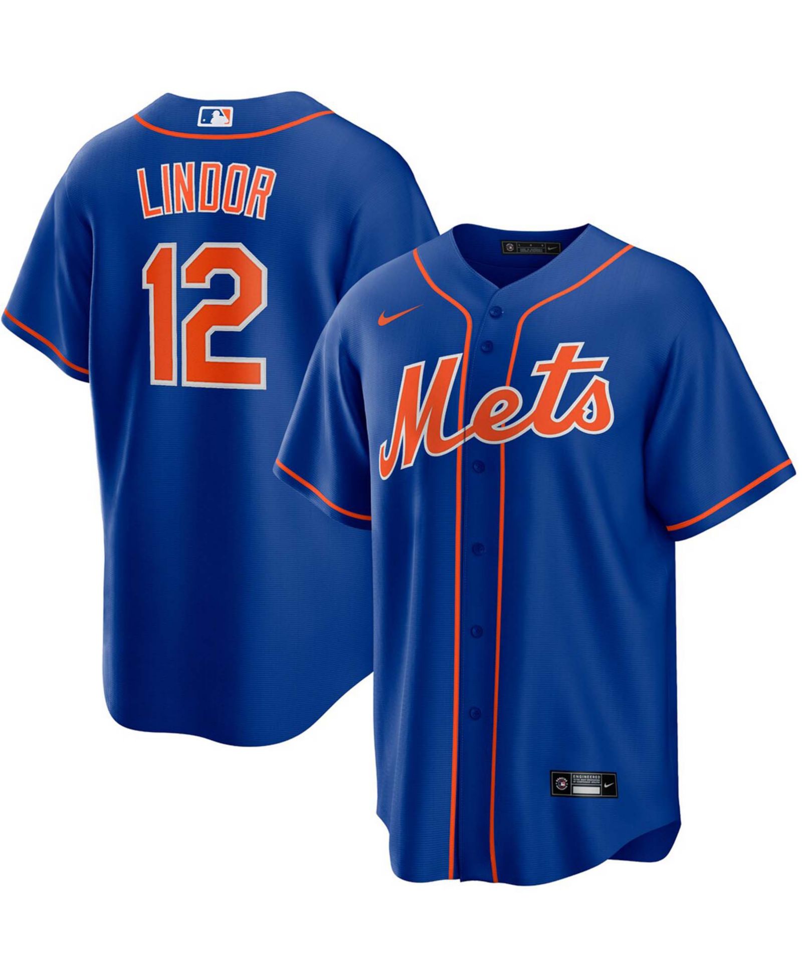 Nike Мужская джерси игрока Francisco Lindor New York Mets