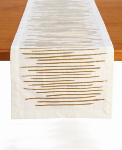 Brushstroke Table Runner, 72" x 14"