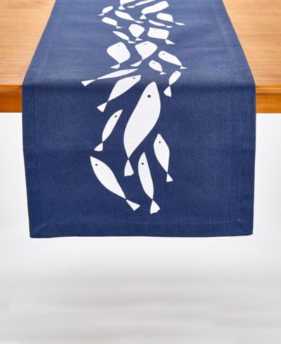 School of Fish Printed Table Runner, 72" x 14"