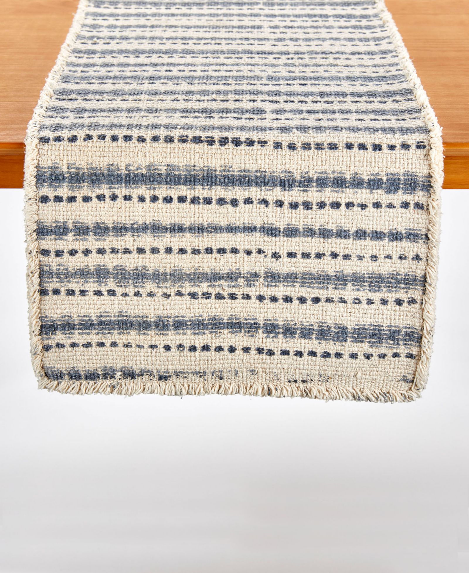 Water Stripe Printed Table Runner, 72" x 14"