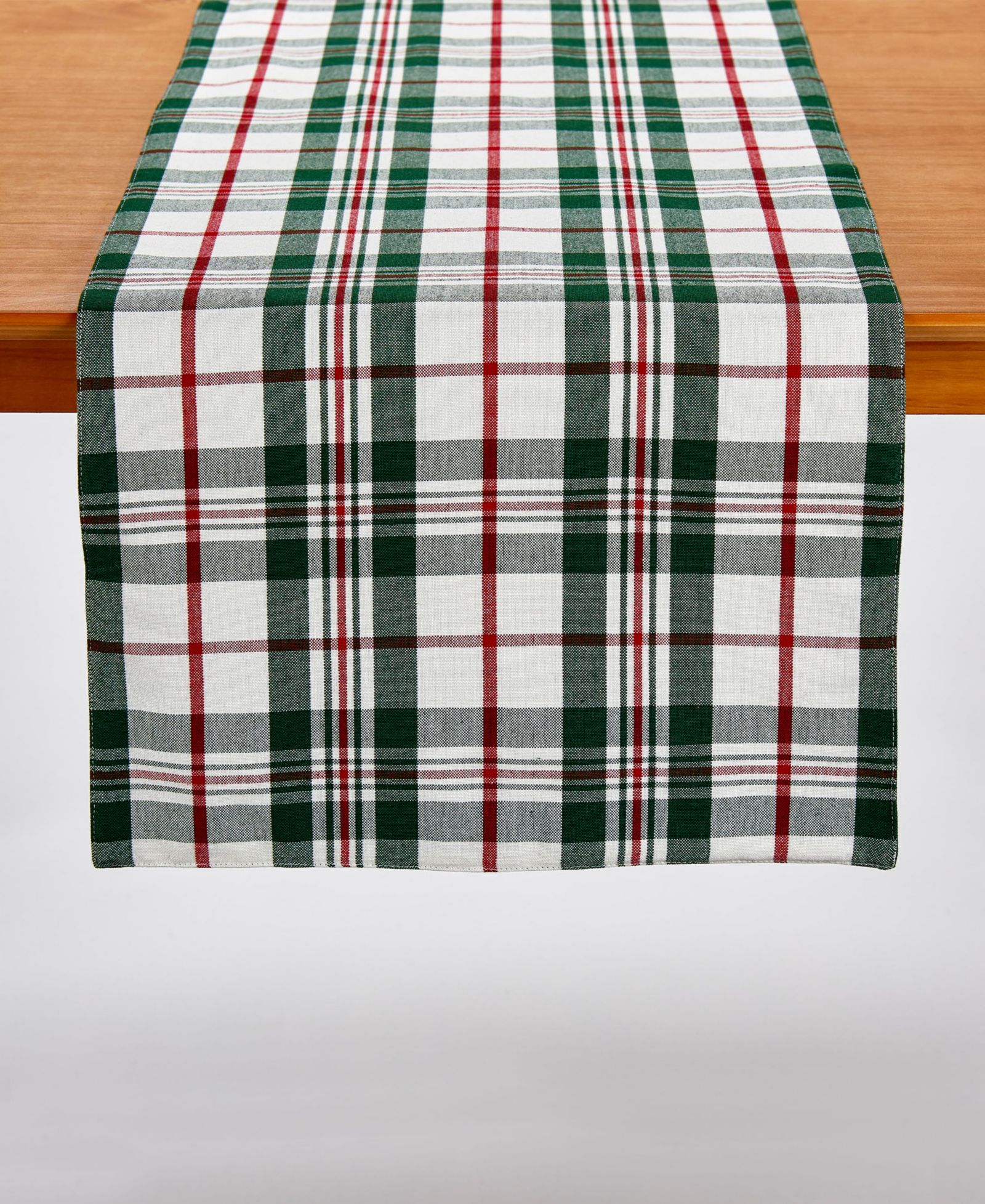 Holiday Plaid Table Runner, 72" x 14"