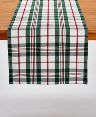 Holiday Plaid Table Runner, 72" x 14"
