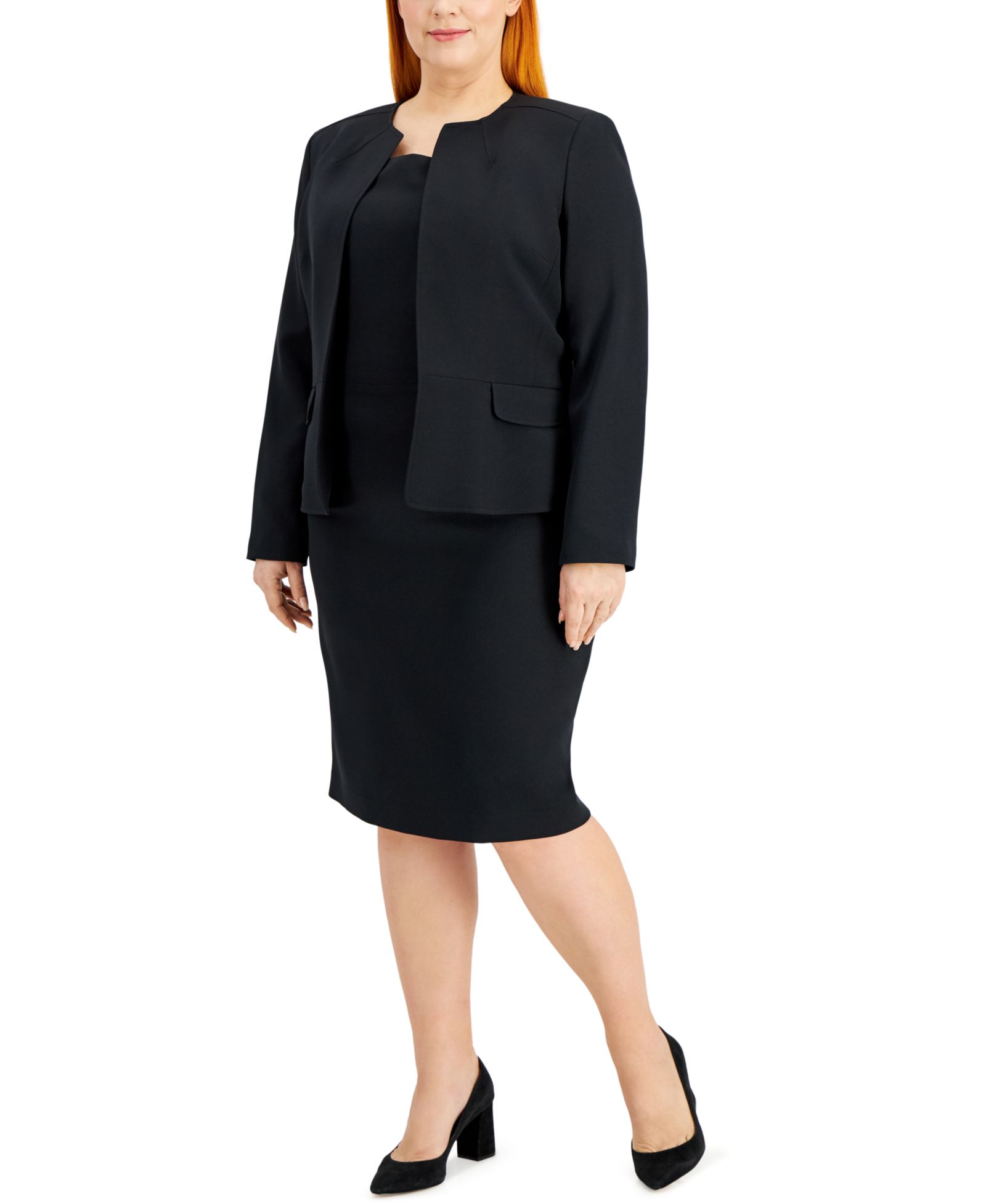Le Suit платье-костюм Plus Size (кардиган и платье)