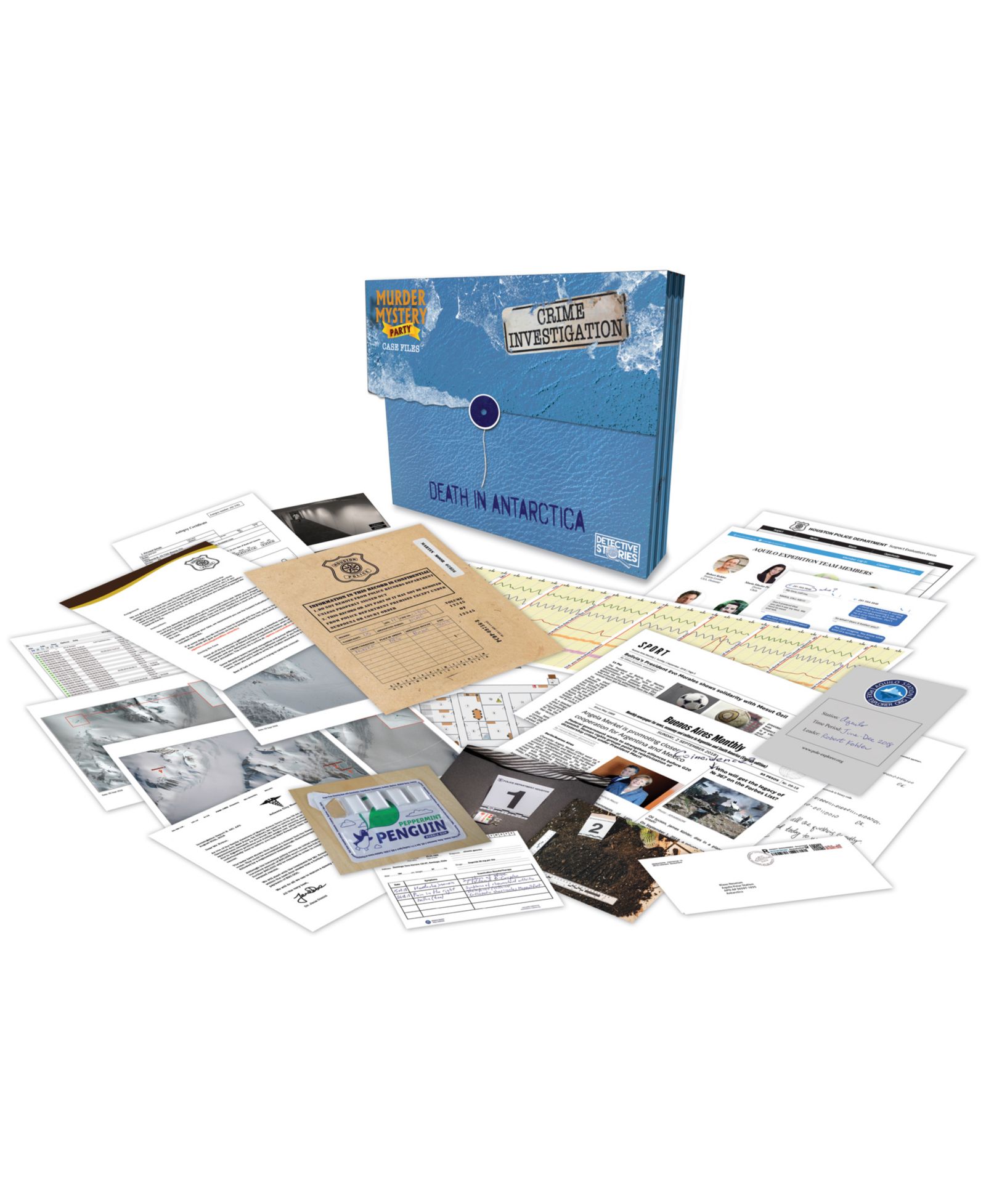 Настольная игра University Games Murder Mystery Party Case Files - Death In Antarctica