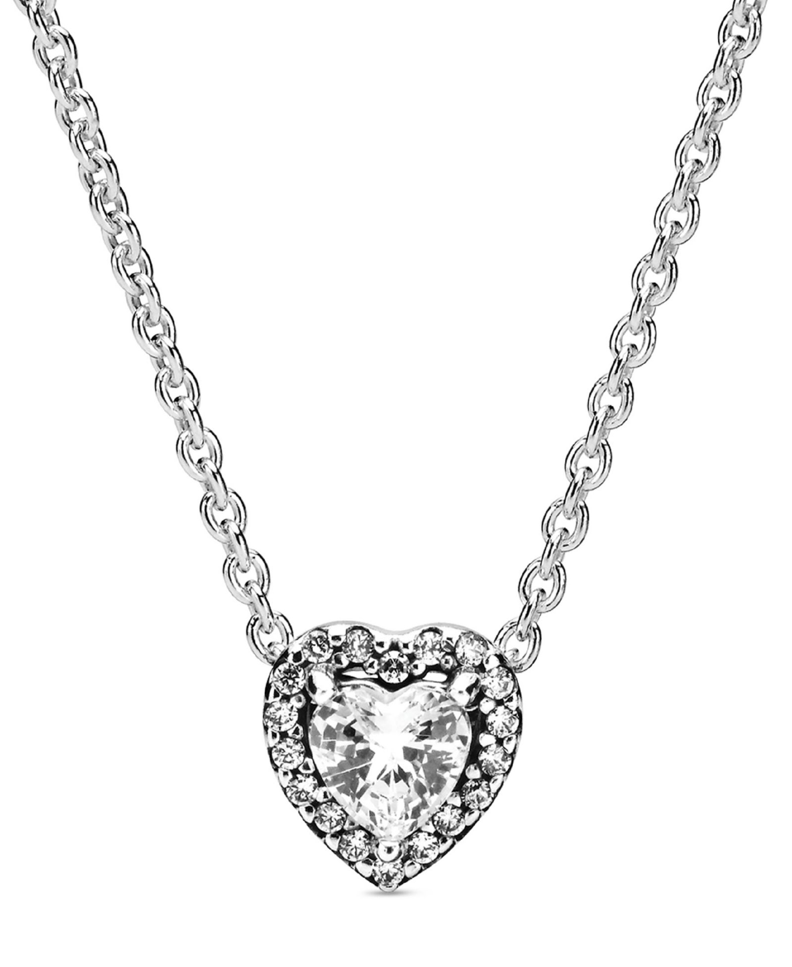 Pandora Timeless Sparkling Cubic Zirconia Heart Collier Necklace