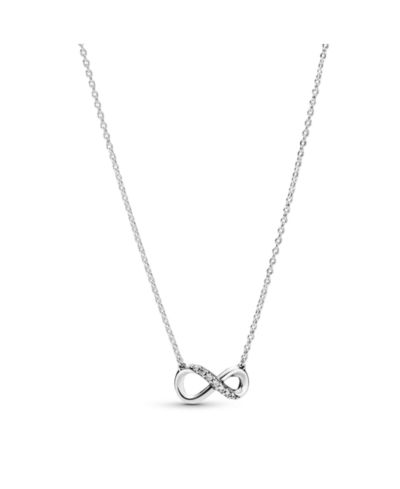 Pandora Moments Sterling Sparkling Cubic Zirconia Infinity Collier Necklace