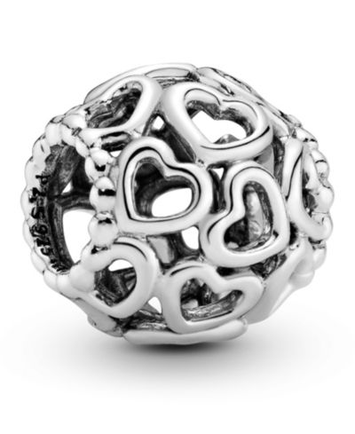 Pandora Шарм из стерлингового серебра Hearts All Over