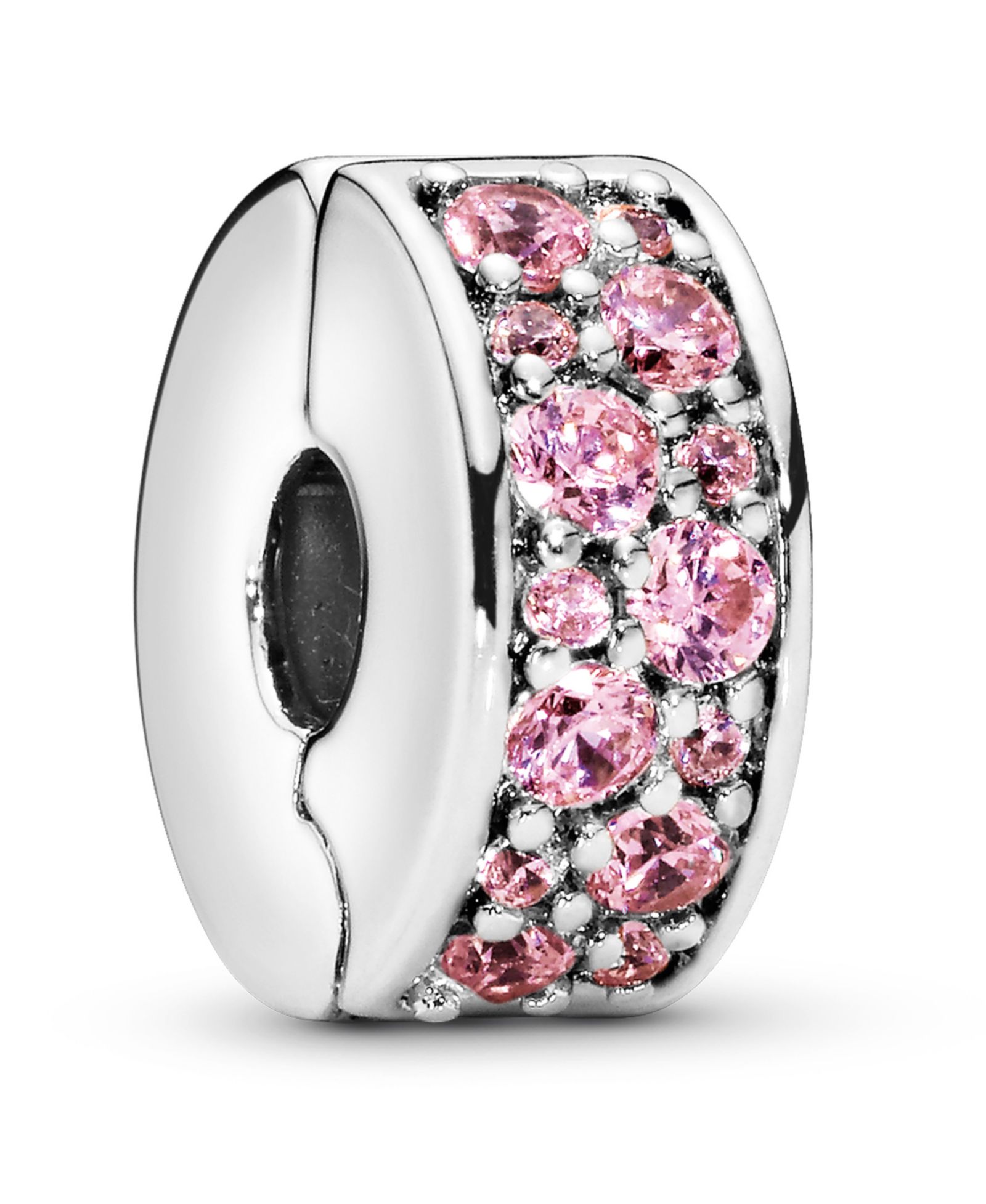 Pandora Cubic Zirconia Pave Fixed Clip Charm