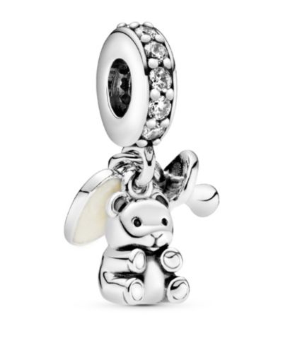 Pandora подвеска-шарм Baby Teddy Bear из кубического циркония