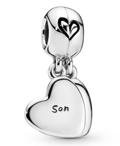 Подвеска-шарм Pandora Sterling Silver Mother Son Heart Split Dangle