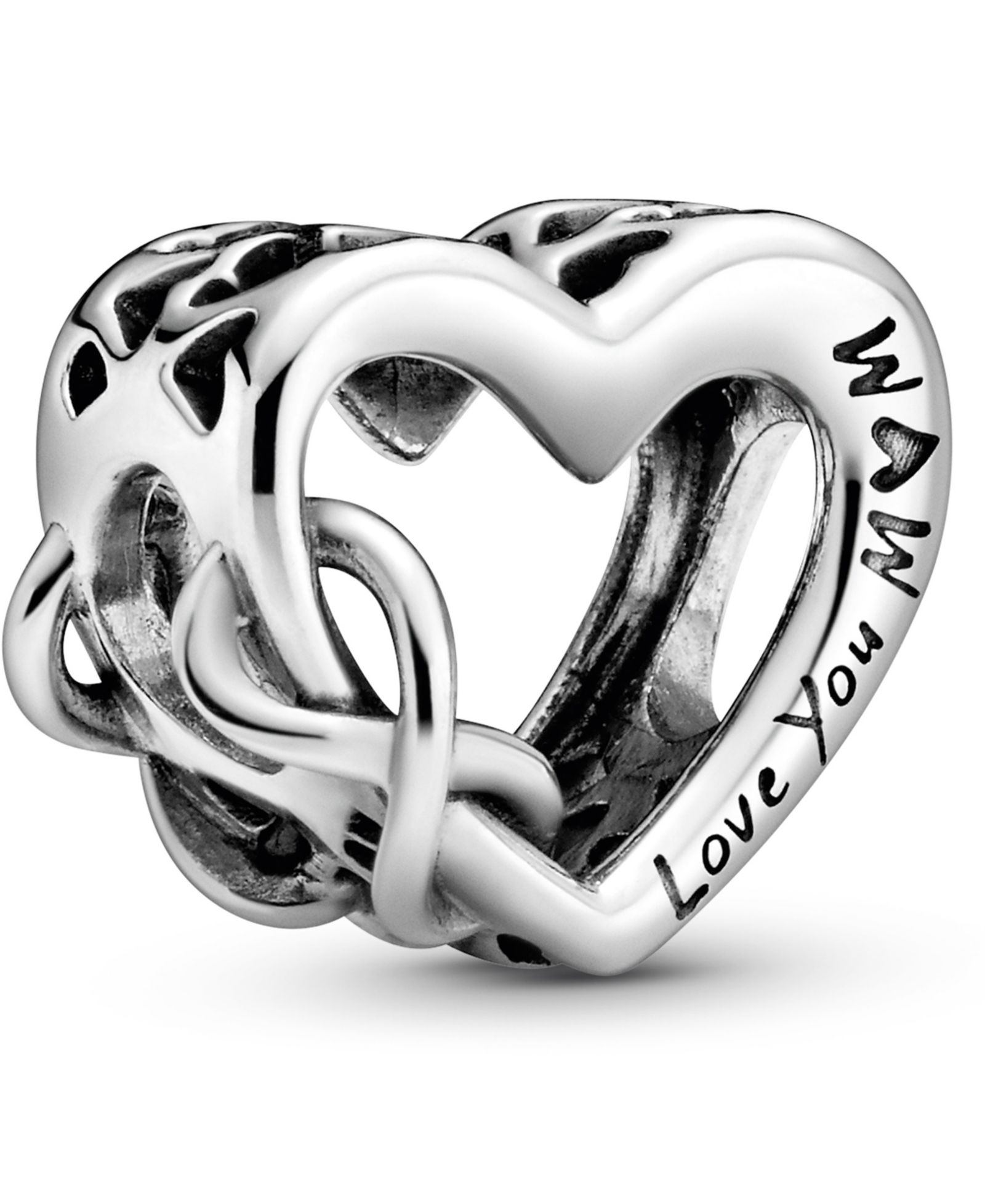 Подвеска Pandora Sterling Silver Love You Mum Infinity Heart