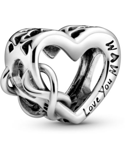 Подвеска Pandora Sterling Silver Love You Mum Infinity Heart