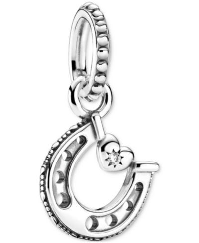 Подвеска Pandora Cubic Zirconia Horseshoe & Heart