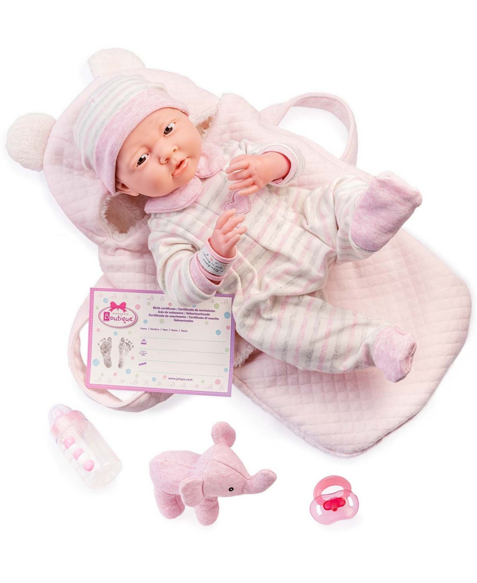 Набор кукольной корзины JC TOYS La Newborn Nursery, 15.5", 9 предметов