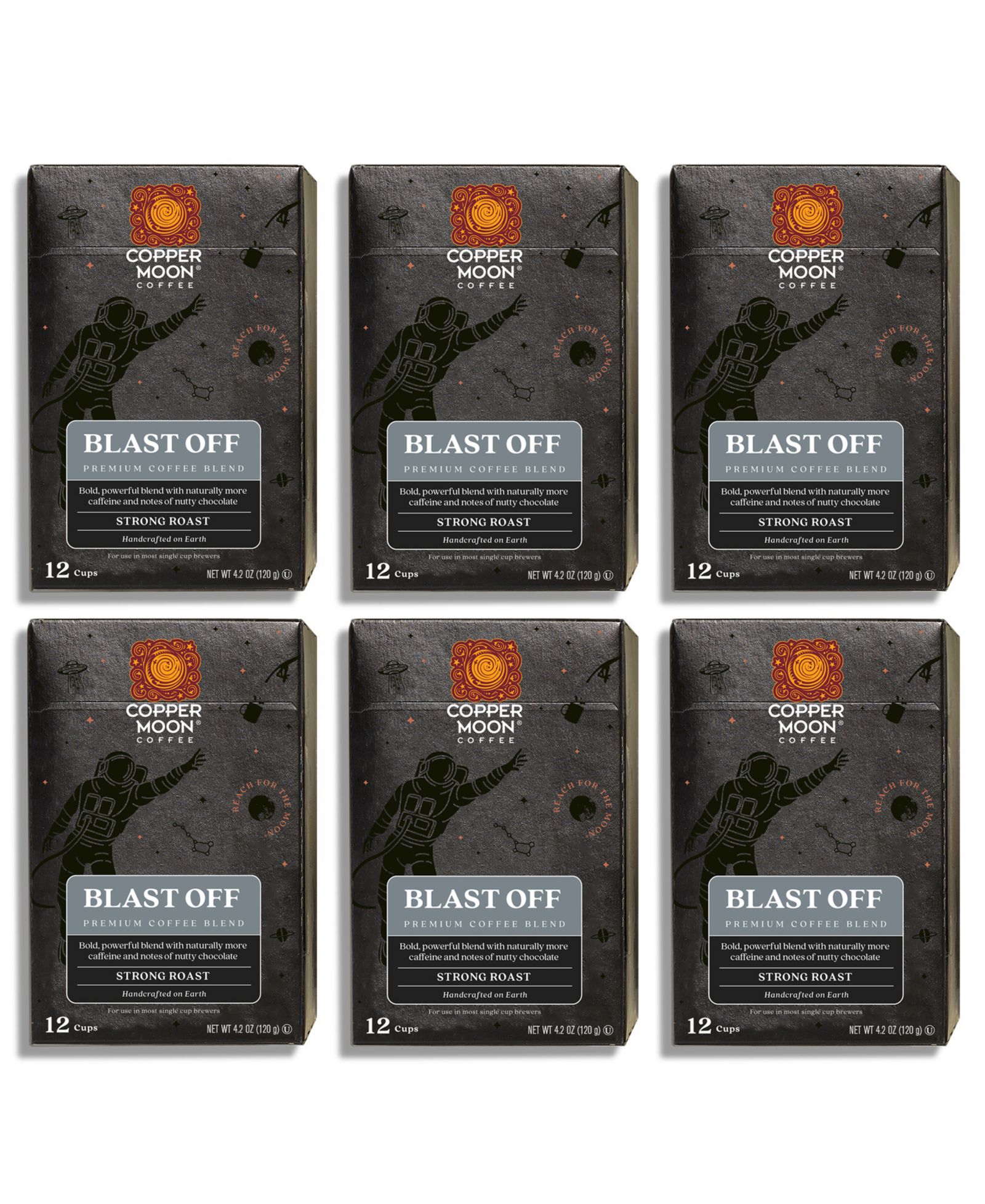 Copper Moon Coffee Coffee Blast Off Blend капсулы для кофе, 72 шт.