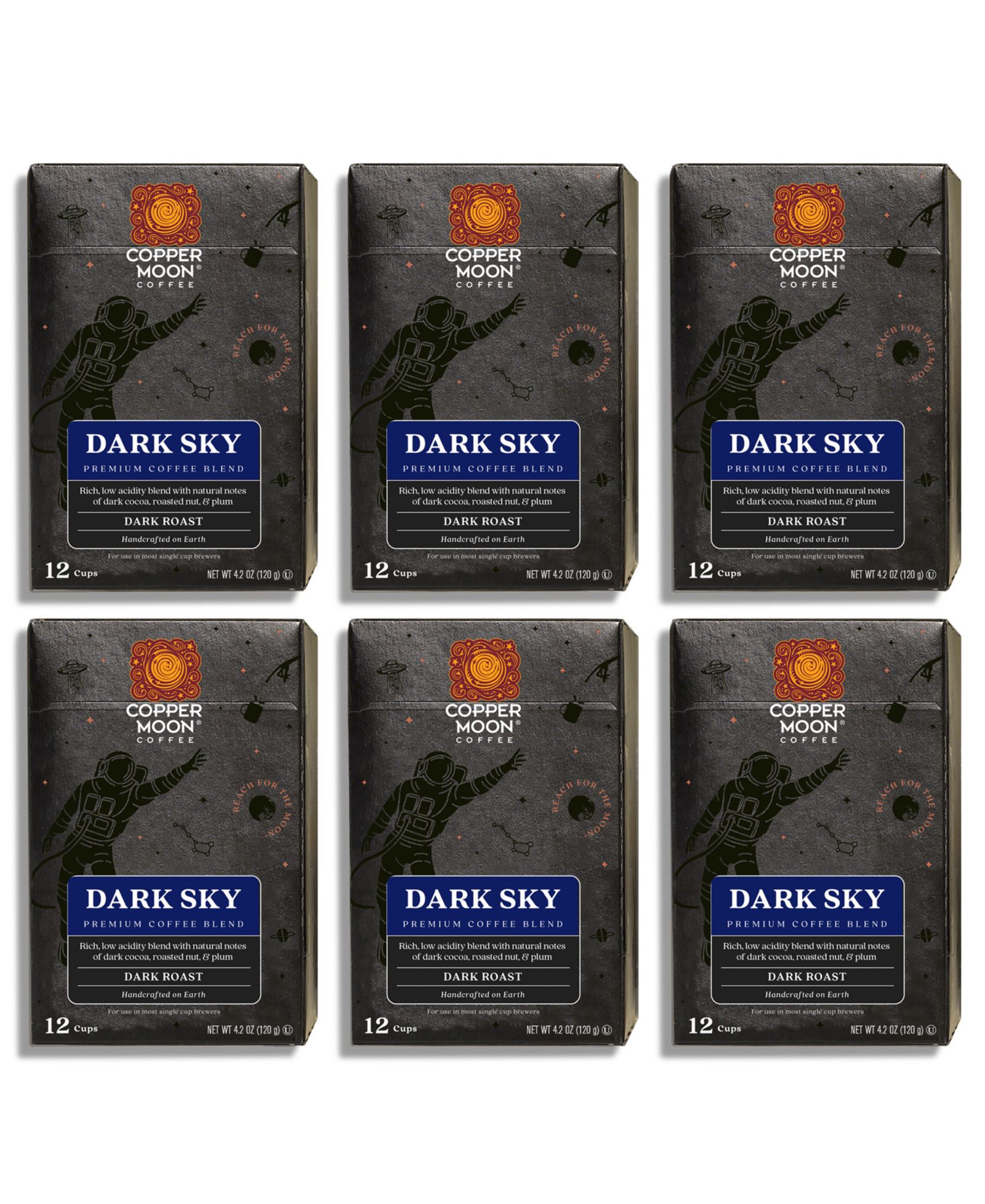 Кофе Copper Moon Coffee Dark Sky Blend, капсулы для кофемашин, 72 шт