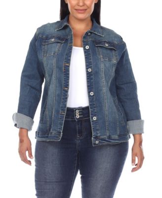 Джинсовая куртка White Mark Plus Size Classic Denim