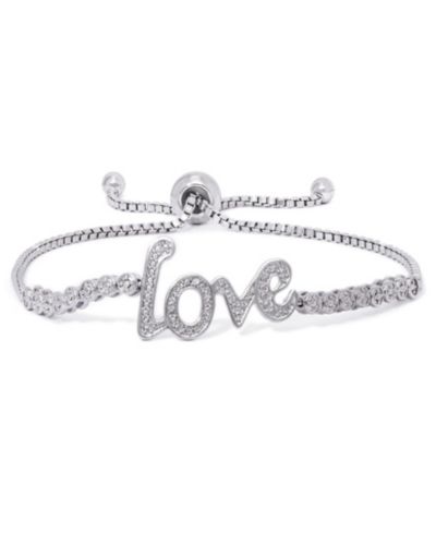 Браслет-боло Adjustable 'Love' с бриллиантовым акцентом