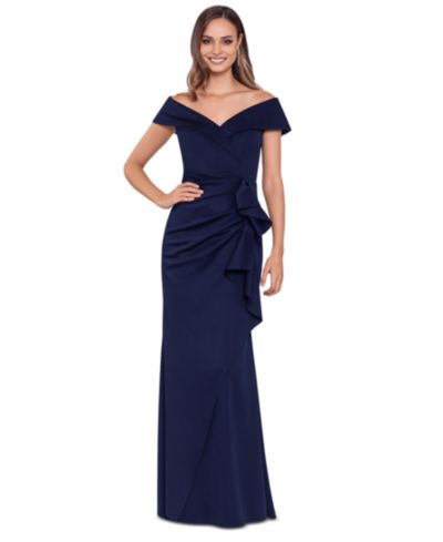 XSCAPE Женское вечернее платье Scuba Off-The-Shoulder