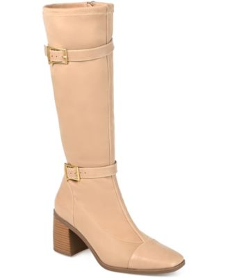 Journee Collection Женские высокие сапоги Gaibree с ремешком и устойчивым каблуком