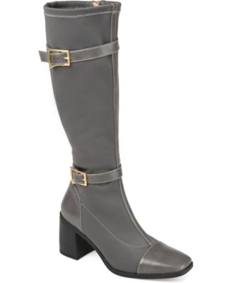 Женские высокие сапоги Journee Collection Gaibree с ремнем и каблуком