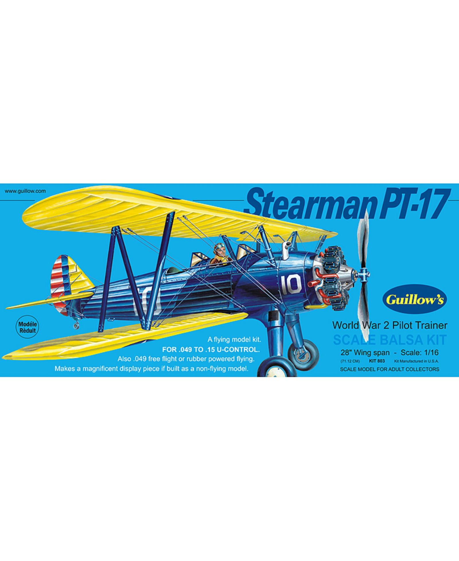 Модель Stearman PT-17 Kit