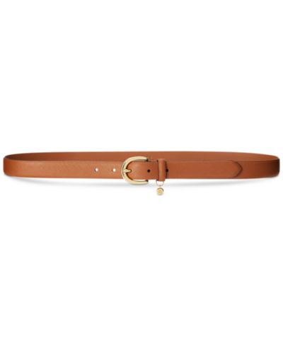 Lauren Ralph Lauren, женский кожаный ремень с узором Crosshatch