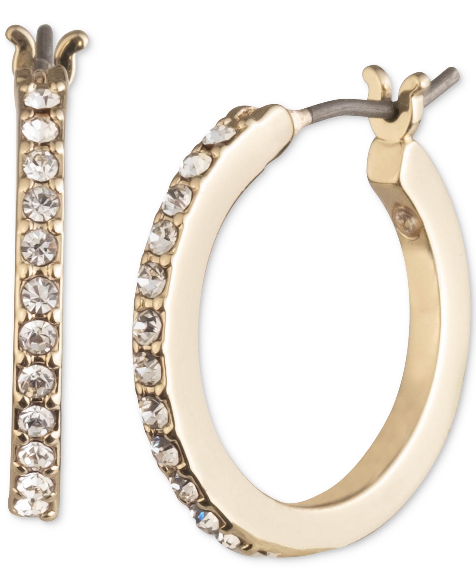 KARL LAGERFELD PARIS серьги-кольца Small Pavé, 0.54"