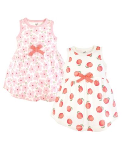 Детские платья Hudson Baby 2 шт. из натуральных тканей, без рукавов