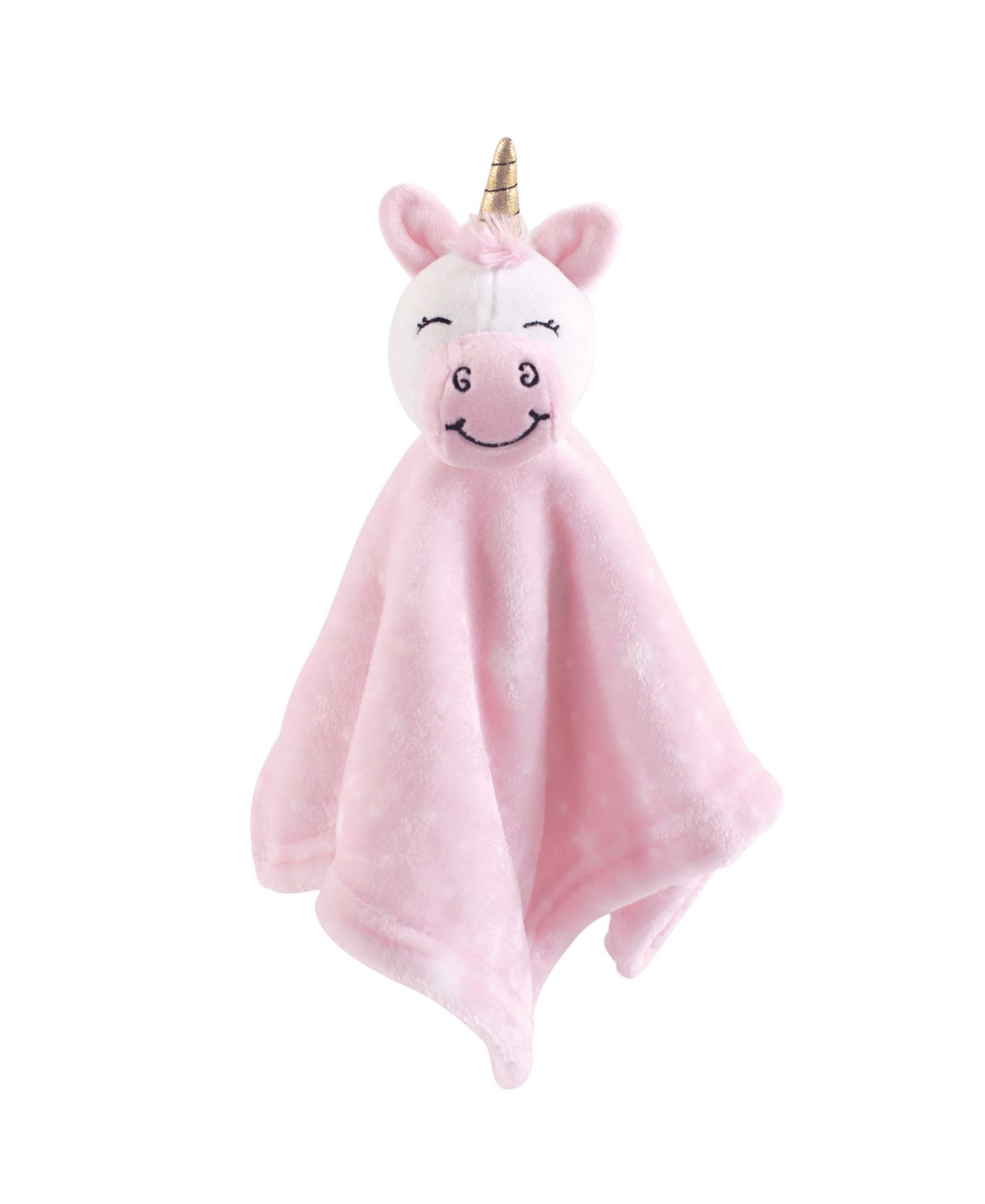 Hudson Baby Girls Animal Face Security Blanket